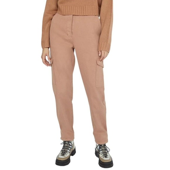 Wilfred Pants - Aritzia Wilfred Free Modern Cargo Utility Pants Women 6 Taupe Twill Pockets
